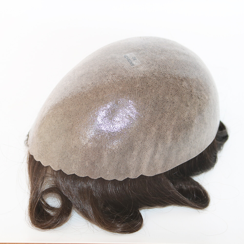 Natural Hair Thin Skin Human Hair Men Toupee Hair System Man Hair Prosthesis Wig