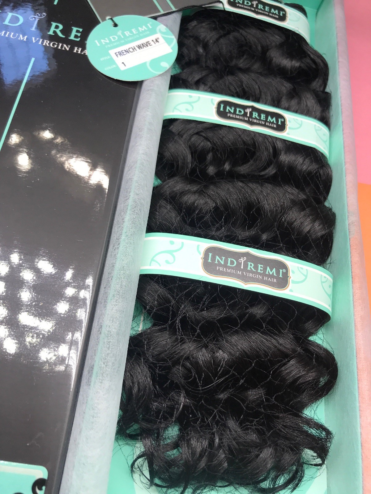 IndiRemi® Virgin Remi Hair Weave_FRENCH_WAVE_WEAVING_14”_#1