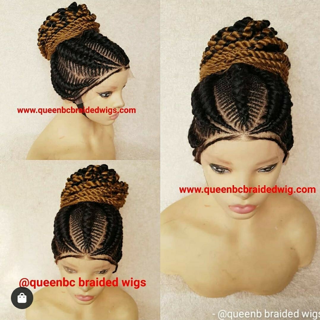 Braided Wig: beautiful cornrow wig.Handmade braided wig. pre-order 2-3WEEKS