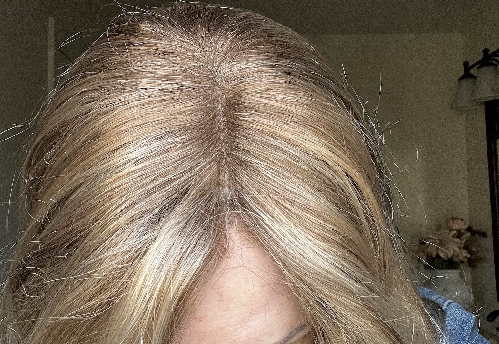 Jon Renau Top Smart Wavy Hair Topper Malibu Blonde Mono Top Lace Front MODIFIED
