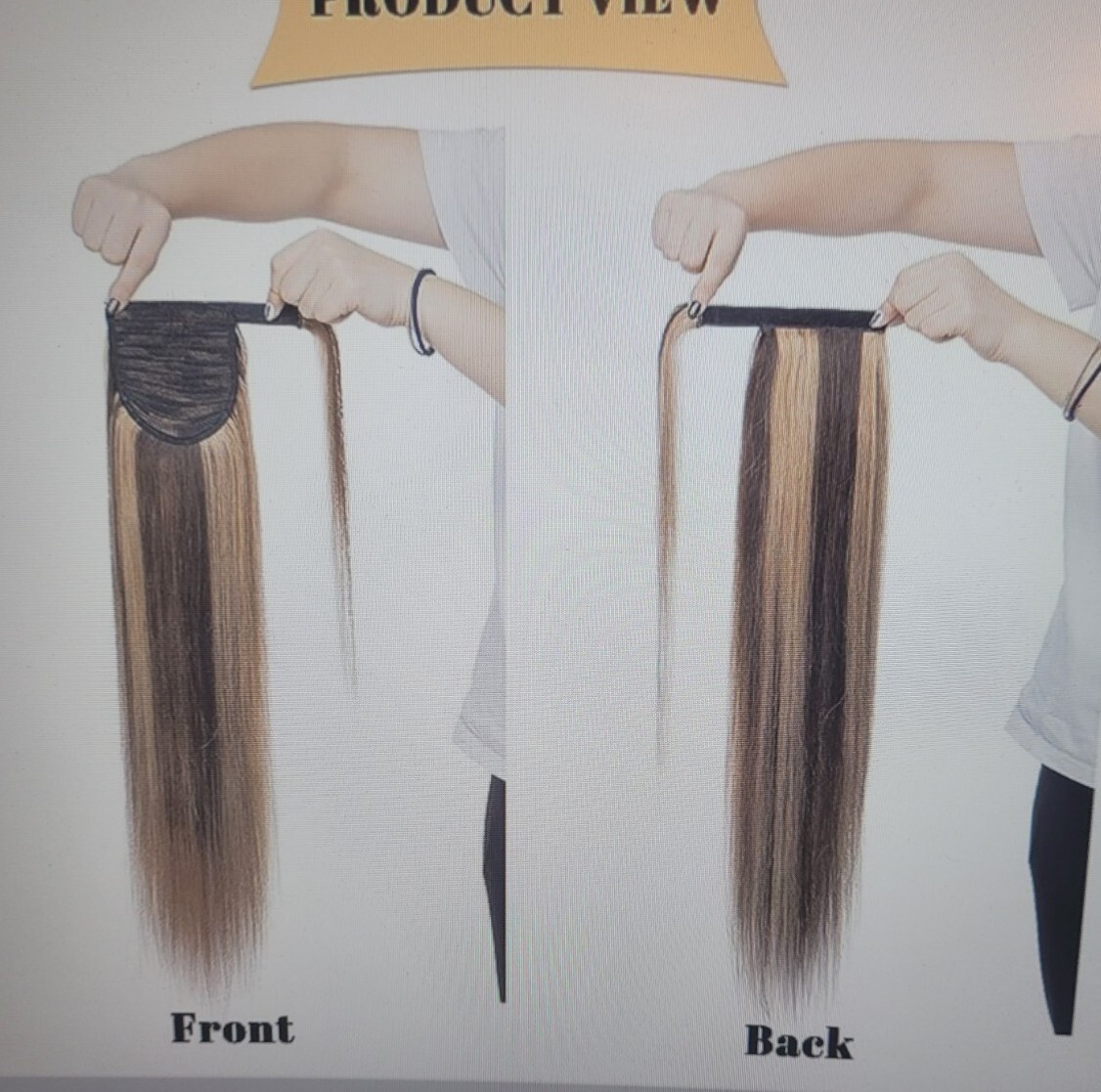 S Noilite 22 in Balayage Long Ponytail Hair Extensions Wrap Around Straight New