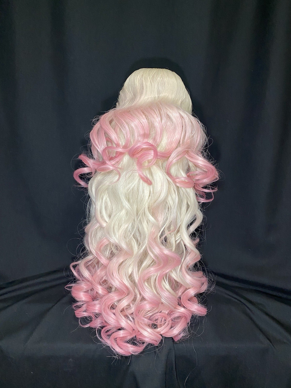 Bouncy Girly Braided Half Up Half Down Synthetic Lace Front Wig For Drag Queens