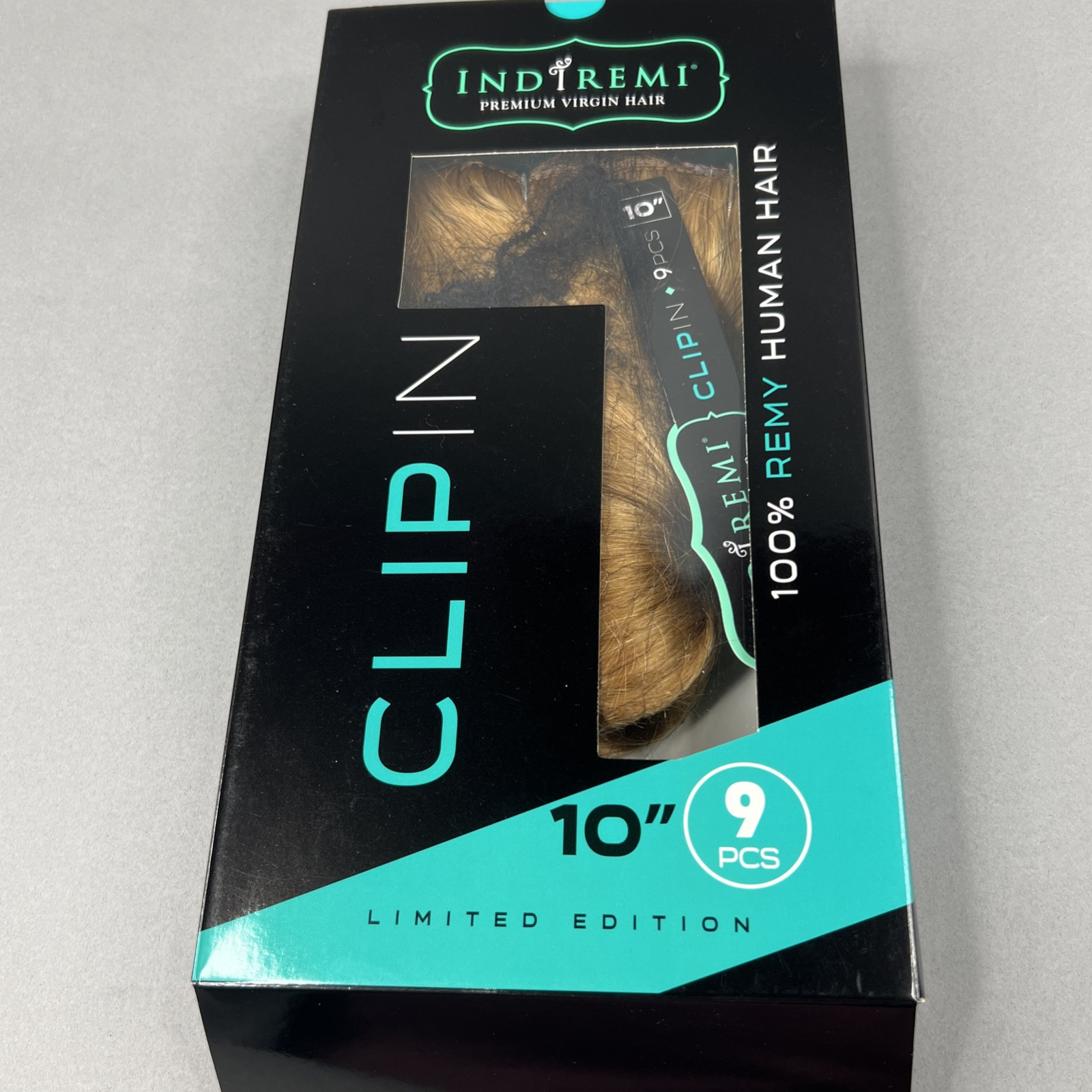 Indi Remi 9 Pc 10” Clip-in #27 Honey Blonde Super Romance Curl Human Virgin Hair