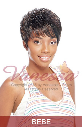 BEBE – VANESSA FASHION SYNTHETIC FULL WIG SHORT BOYCUT STRAIGHT STYLE