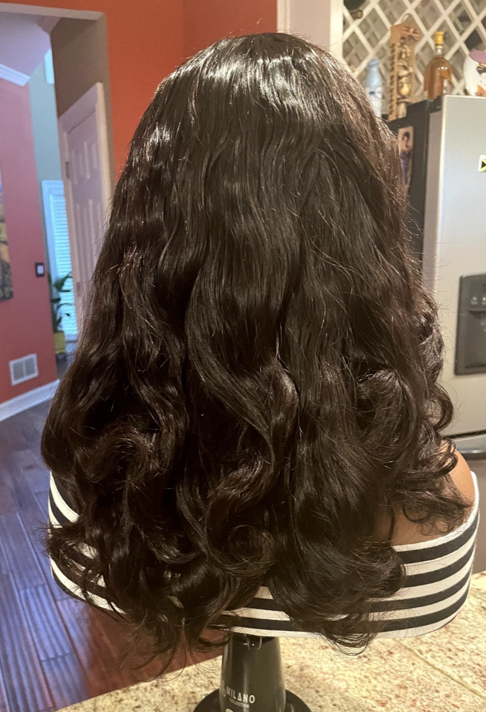 Authentic Cambodian Hair Glueless Wig Super Double Drawn 16″