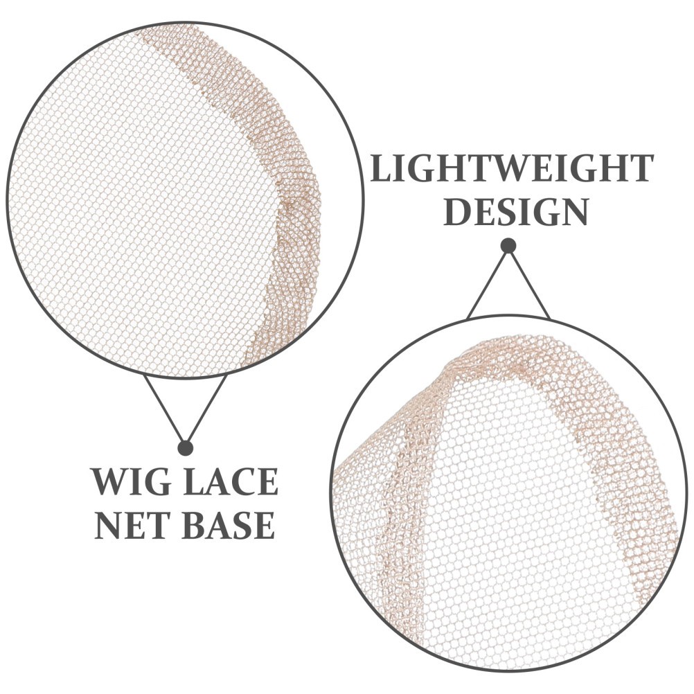 4Pcs White Lace Net Base Wig Supplies for DIY Wig Closures and