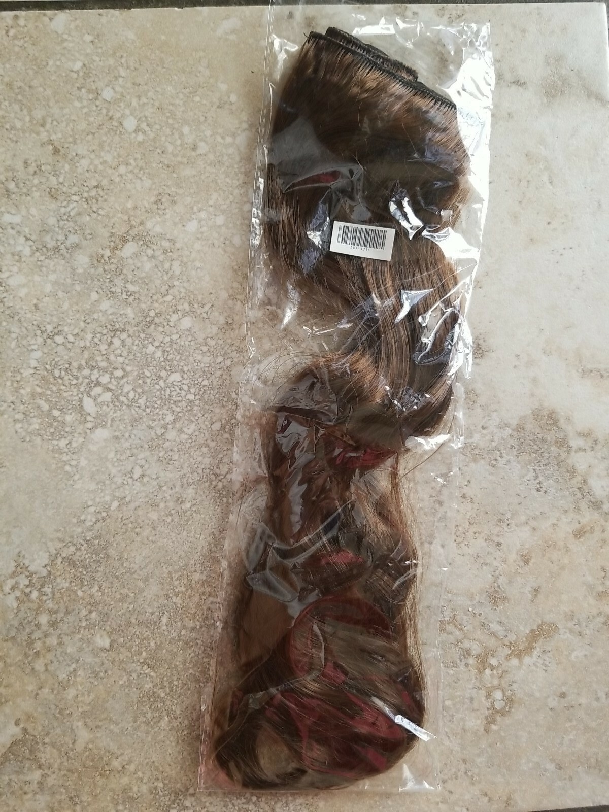 Brown mix color One Piece Hair Extension 3/4 Full Head Clip (Synthetic)
