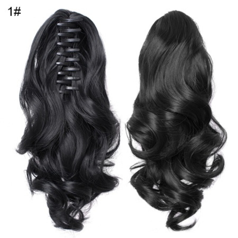 12Inch Short Curly Synthetic Ponytail Clip In Hair Extensions PonyTail Hairpiece