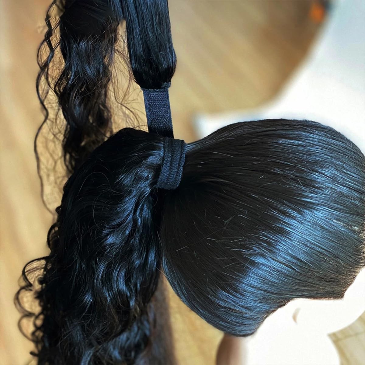 Wrap Around Corn Wave Ponytail Hairpiece for Women Girls Corn Curly Ponytails…