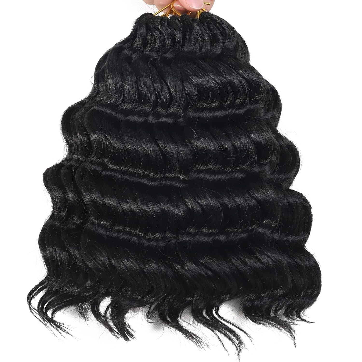 Ocean Wave Crochet Hair: Pre-Looped Curly Braiding, 4 Packs ^