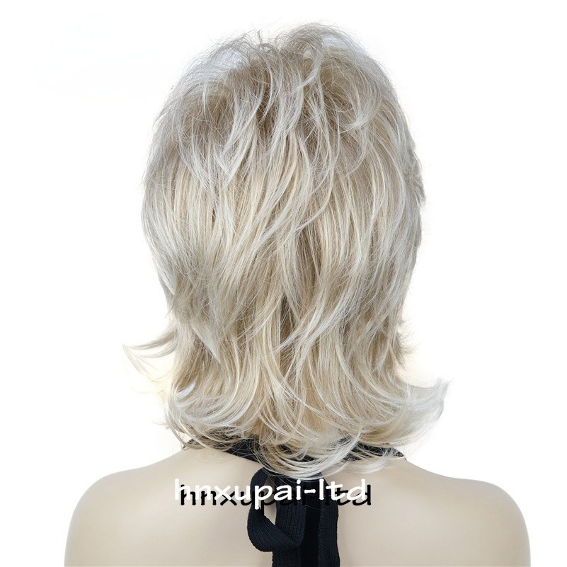 12 In Mid Length Women Natural Daily Shag Caples Wavy Layered Synthetic Hair Wig