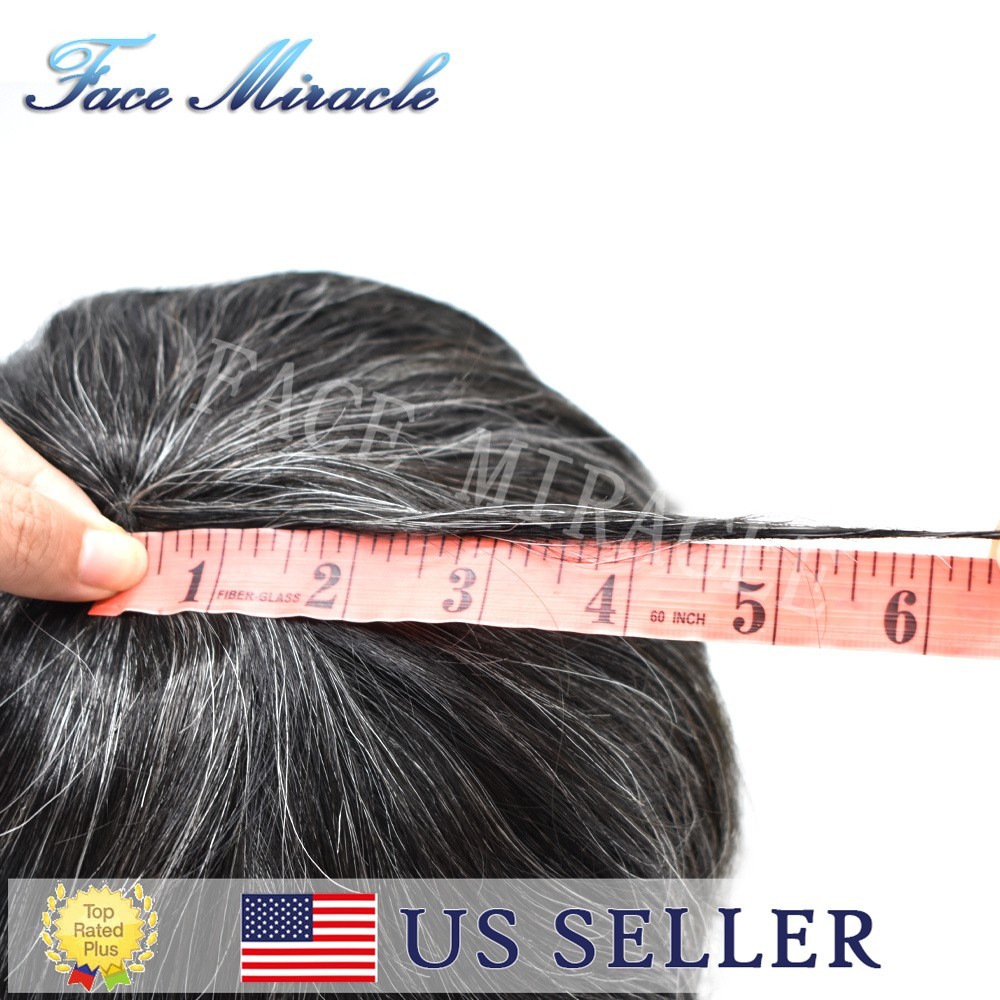 Toupee for Men All Poly Mens Human Hairpieces 0.1MM Thin Skin Hair Replacement