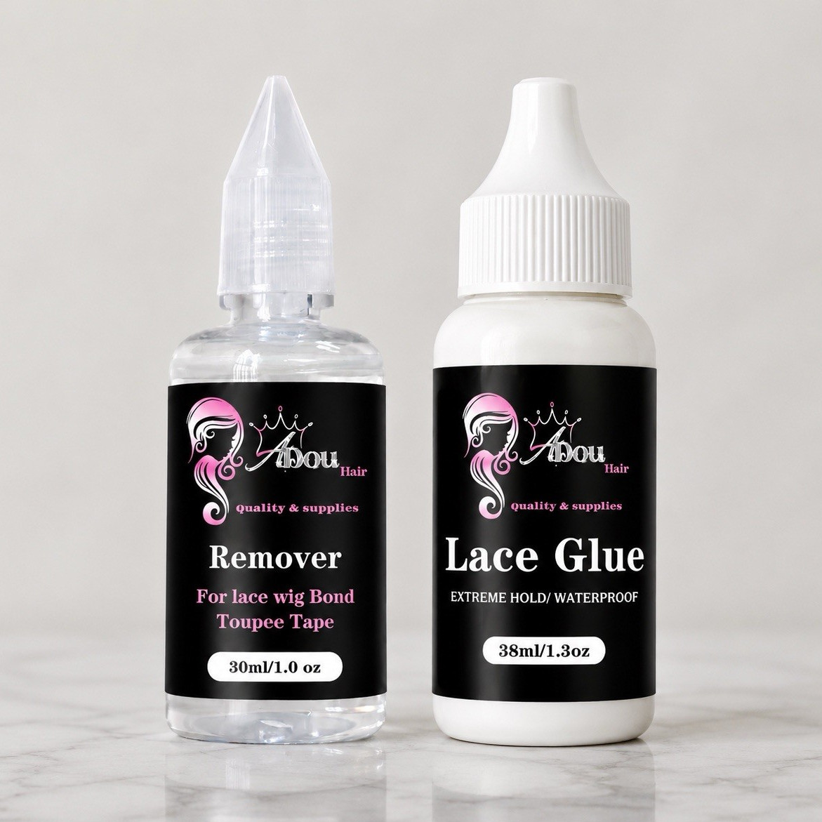 Abou Hair Extreme Hold Waterproof Lace Glue 38ml/1.3oz + Remover 30ml