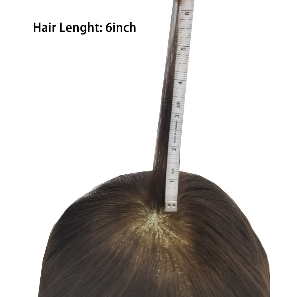 French Lace Front Hairpiece Fine Mono Poly Skin Hair Systems Natural MensToupee
