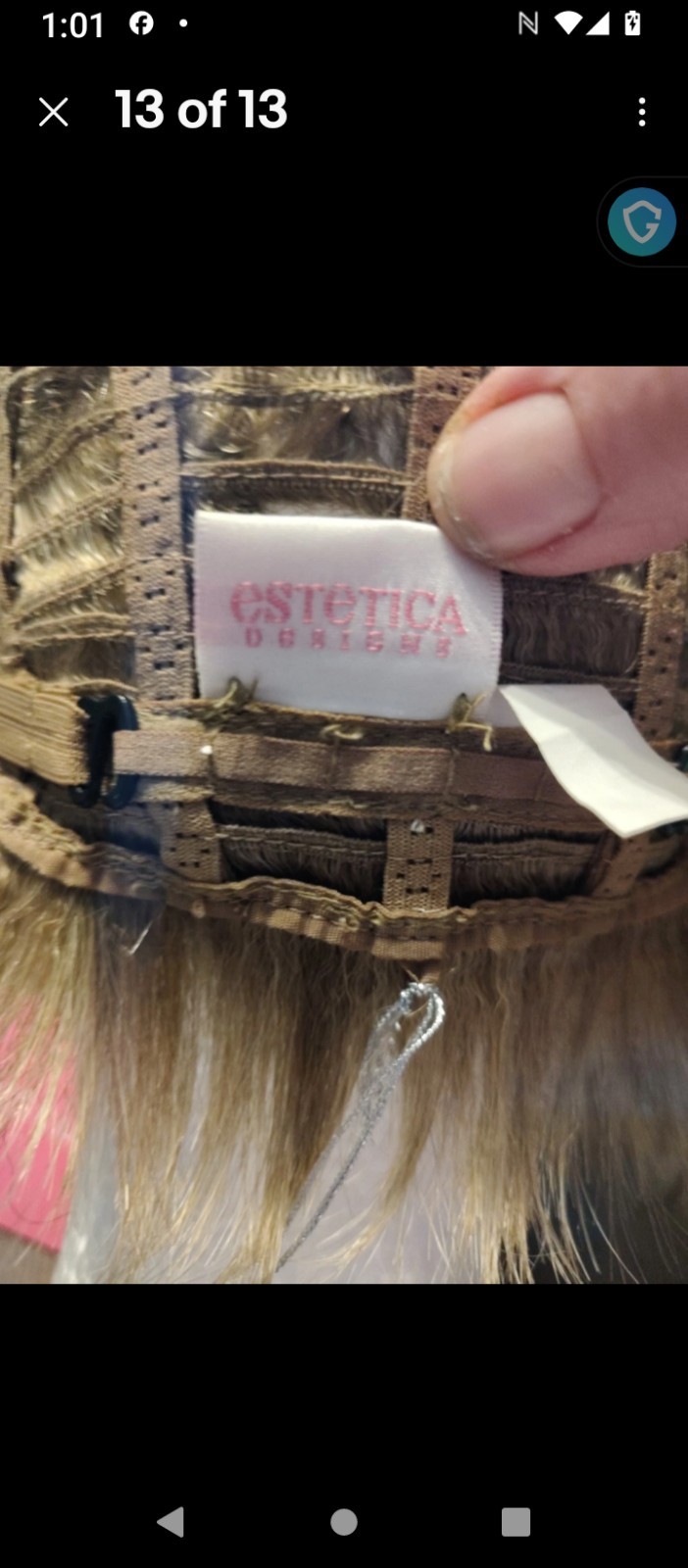 Estetica Designs Wig R14/26H Golden Wheat Blonde New Attached Tag No Box