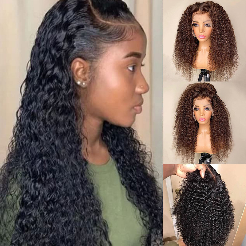 Big Lace Natural Wig Chemical Fiber Front Lace Wig Head Cover Long Curly Hair