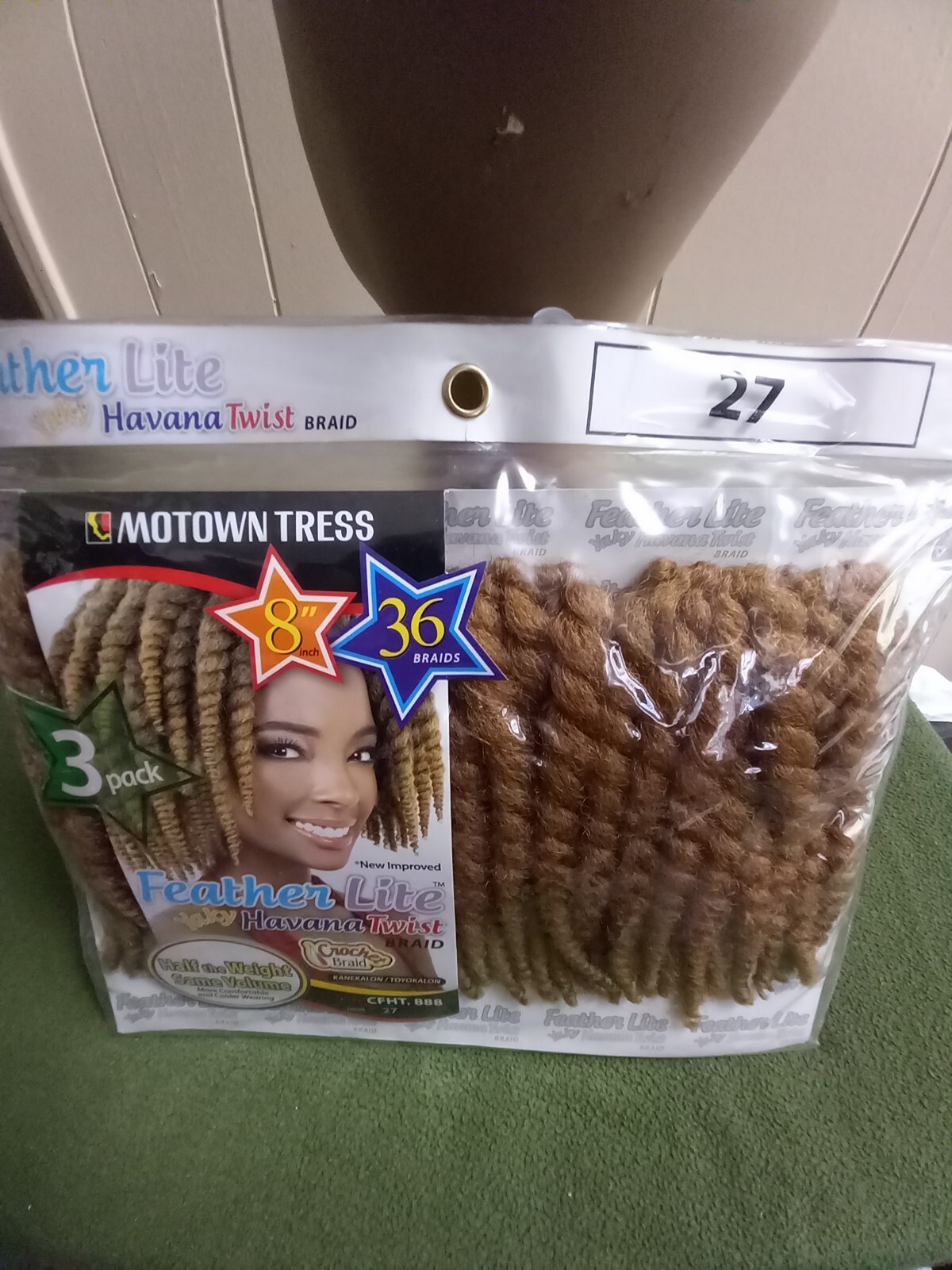 Motown Tress 36 Braids | 8 Inch BRAIDS | CROCHET BRAID | COLOR 27 |