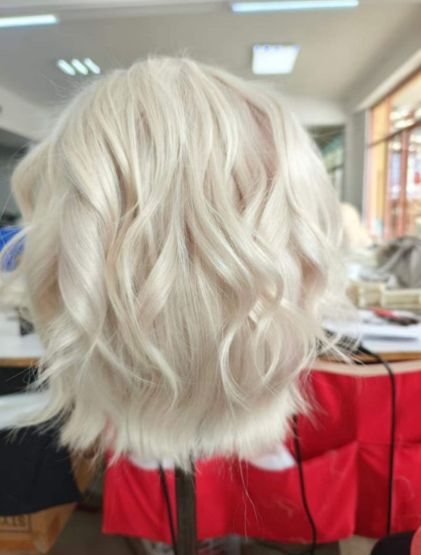 Platinum Blonde 13×4 Lace Front Wig 100% Human Hair Wig
