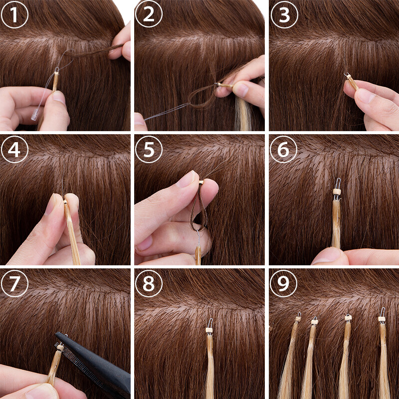 CLEARANCE Nano Ring Extensions 100% Real Remy Human Hair Thick Balayage Ombre