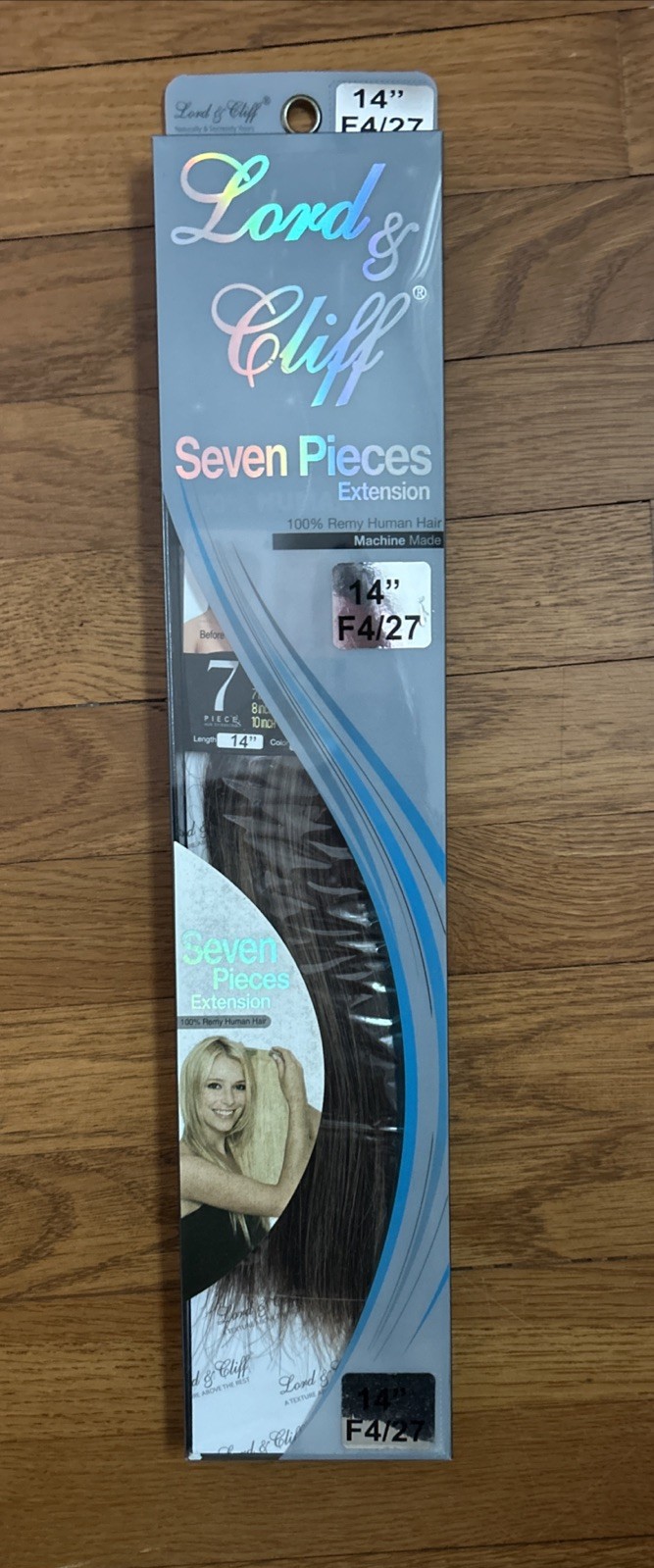 Lord & Cliff 100% Remy Human Hair 7 Pc Clip-In 14″ F4/27 SOLD OUT COLOR