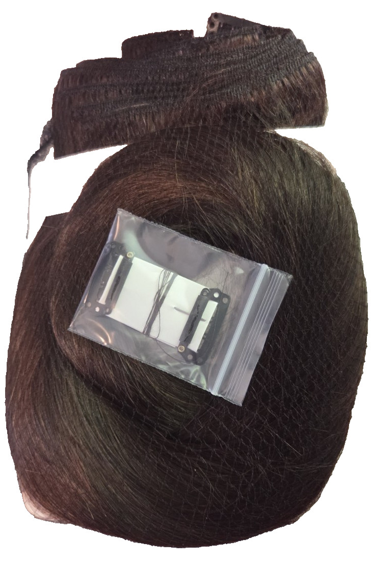 130g 8 Pieces Remy Human Hair Clip in Extensions Straight 2 Brown Double Weft 26