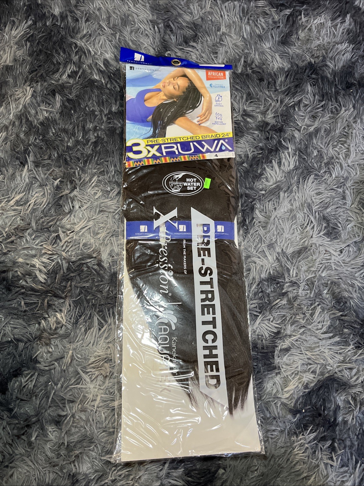 3X Ruwa Braid 24″ Sensationnel Xpression Pre-Stretched Hair Color 4