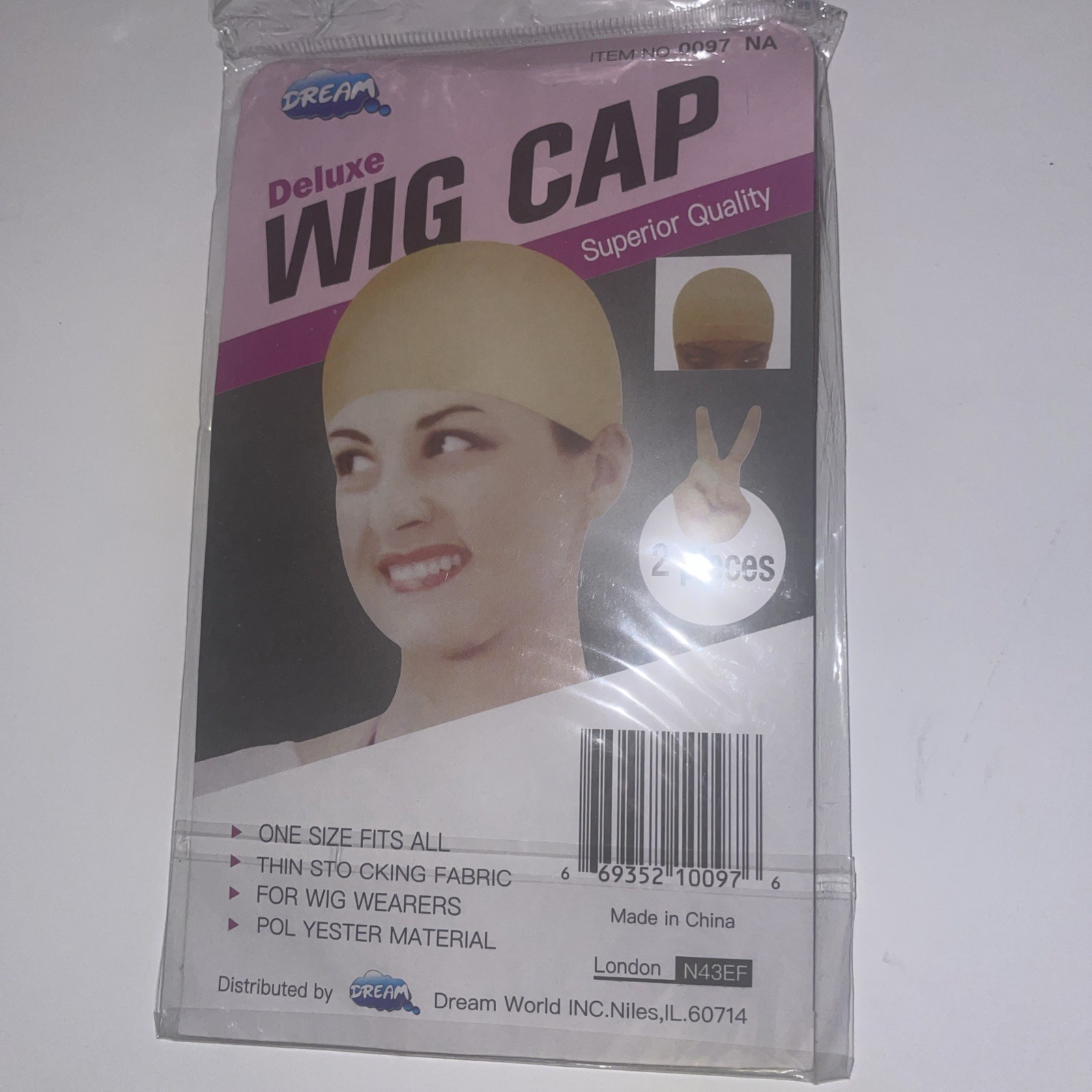 Nylon, Light Tan Wig Cap (2 Pack) 0097 N/A 5 Sets Total Of 10 Wig Caps