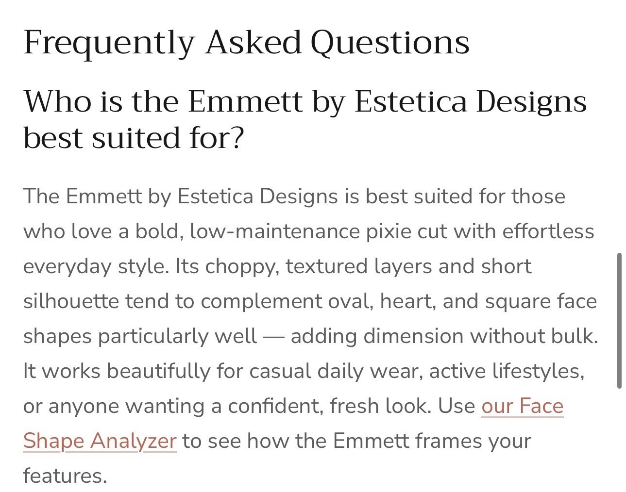 “EMMITT” by ESTETICA in color Carmel Kiss with a Classic Cap Reg. $178.00 ❤️