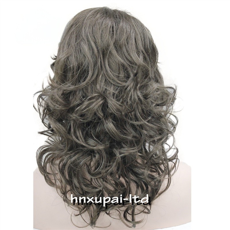 Long Layered Wavy Capless Wigs Blonde Mix Synthetic Hair Wigs 14 Inches Women