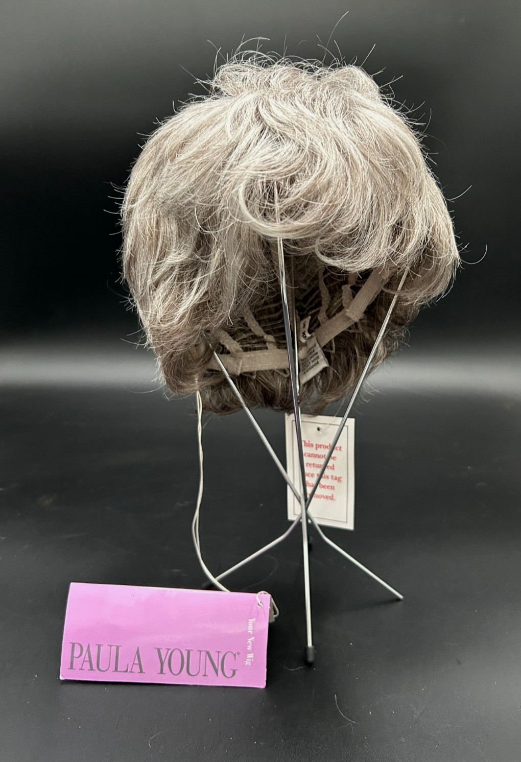 New Paula Young Short Hair Wig Adjustable Salt & Pepper Gray A5504 Abby 51/60A