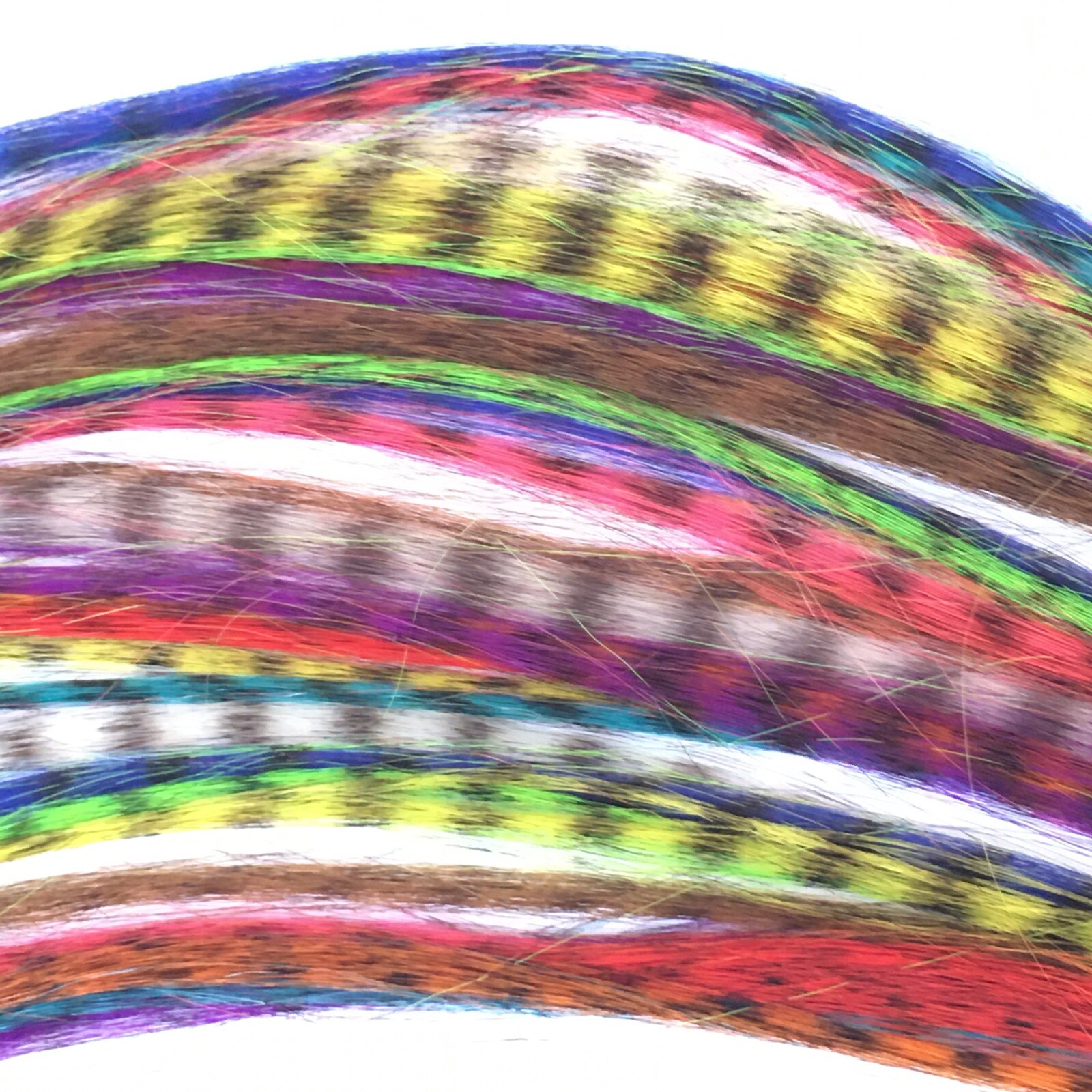 Synthetic Feather Hair Extension Kit With 30 Feathers 1Hook +60 Beads Halloween