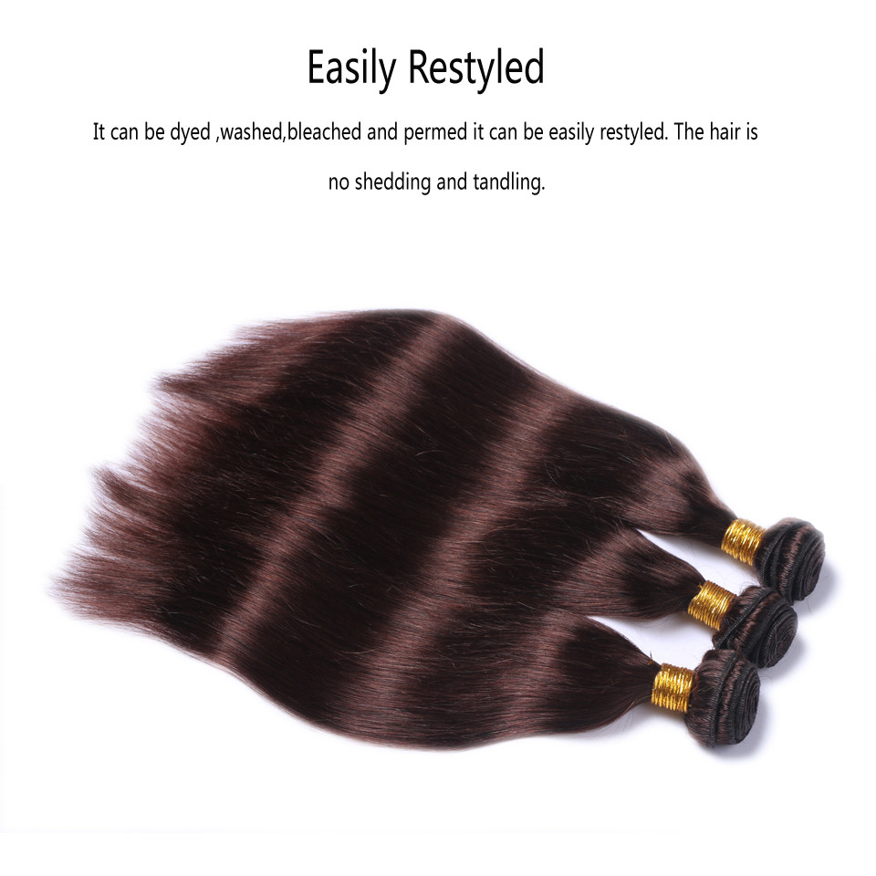 Silky Straight Brazilian Virgin Remy Human Hair Bundle Extra Thick Weave 1 or 3