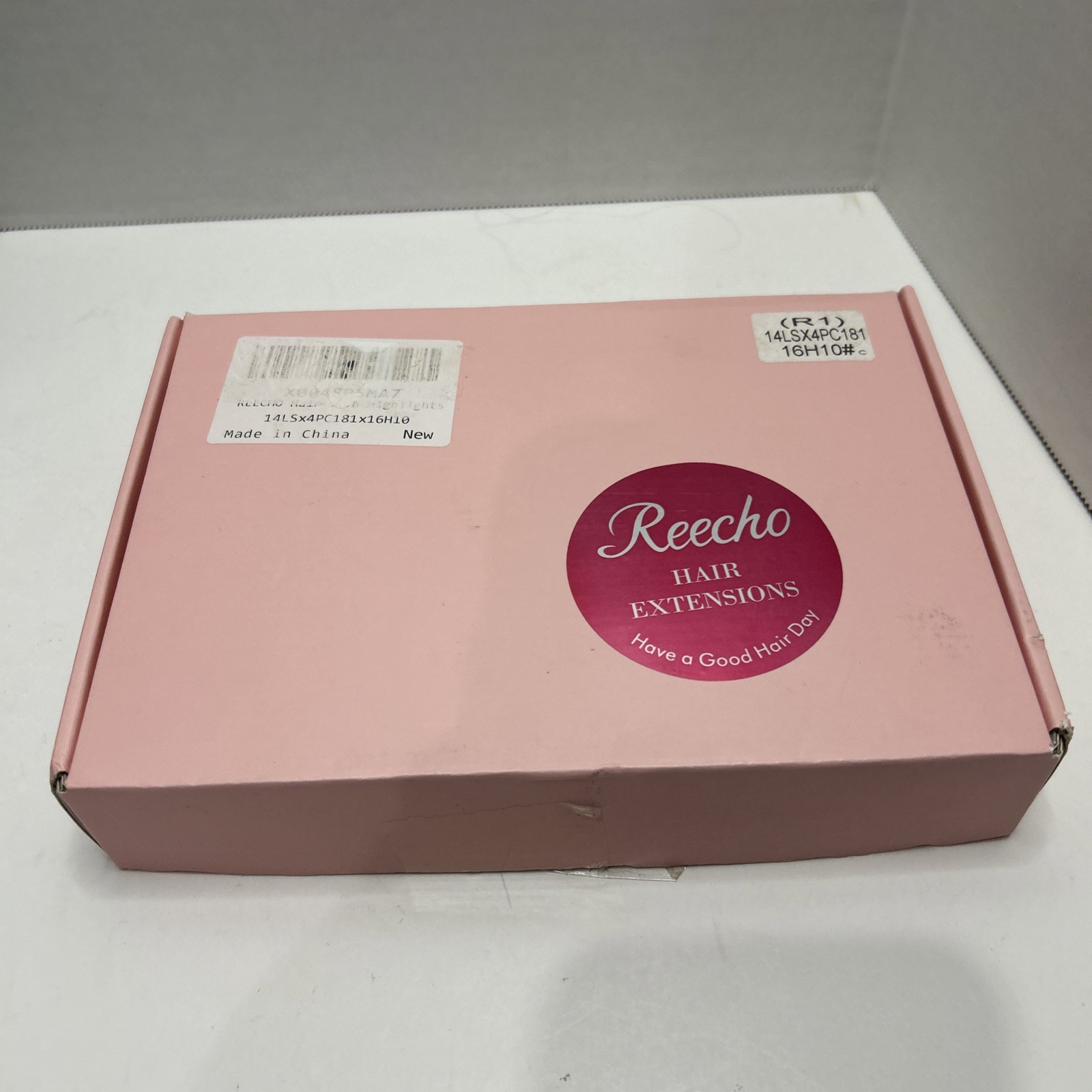 REECHO 12-28” Clip In Hair Extensions- 14LSX4PC18116H10 Blonde W/Highlights New