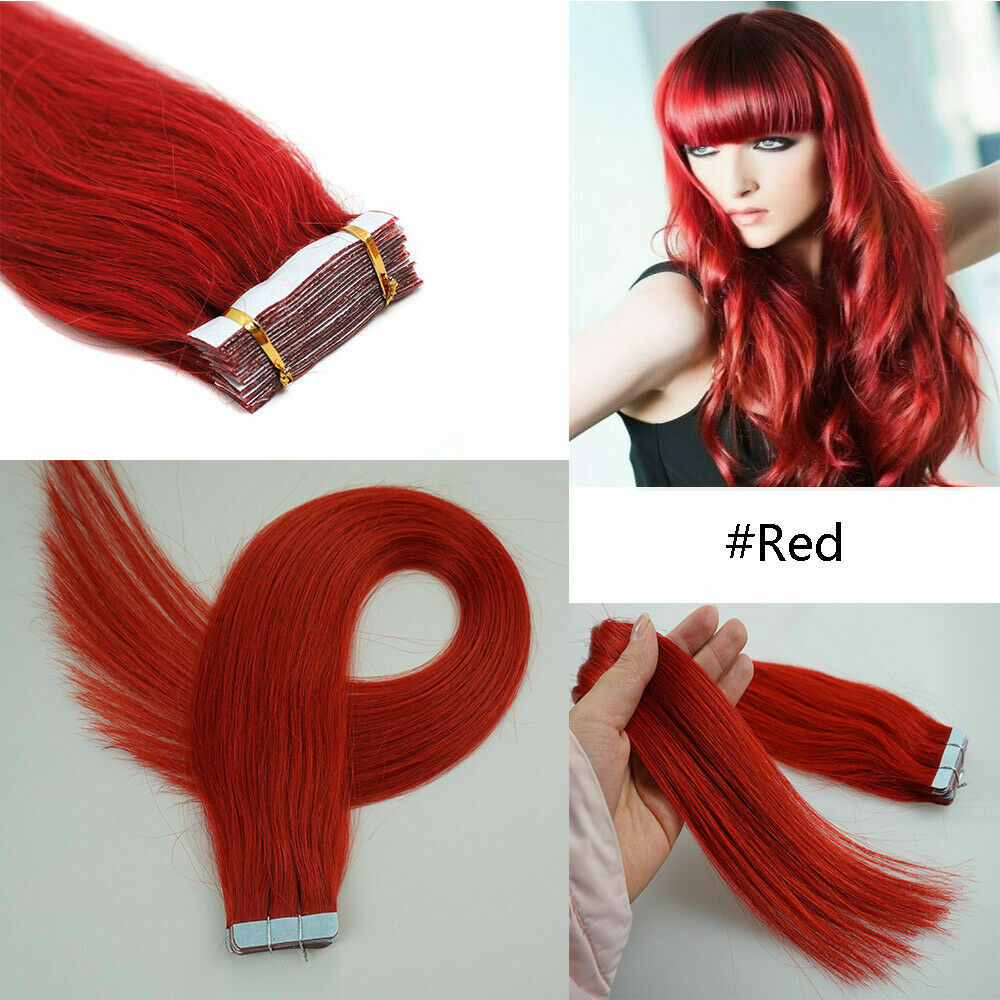 Invisible Tape In Hair Extensions Real Remy Skin Wefts Seamless Tape Hair Blonde