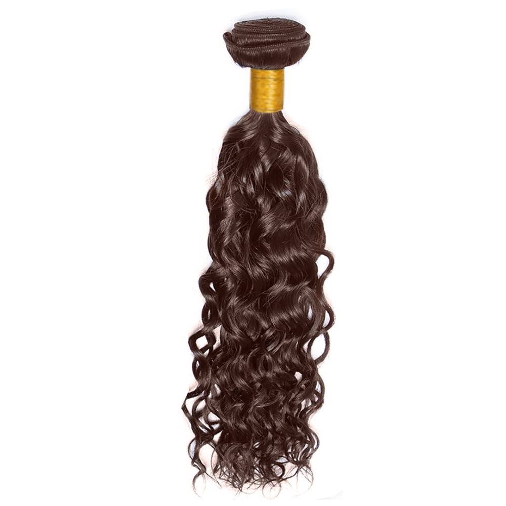 Brown Water Wave Bundles Human Hair Dark Brown Bundles Niegmeag Peruvian Virgin
