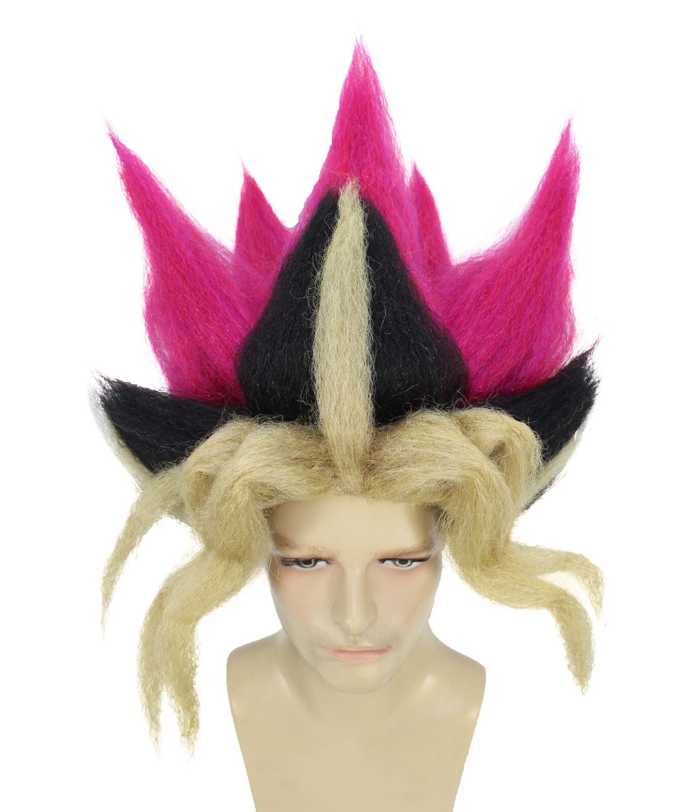 HPO Adult Men’s King of Games Multicolor Wig | Best for Halloween,HM-1625