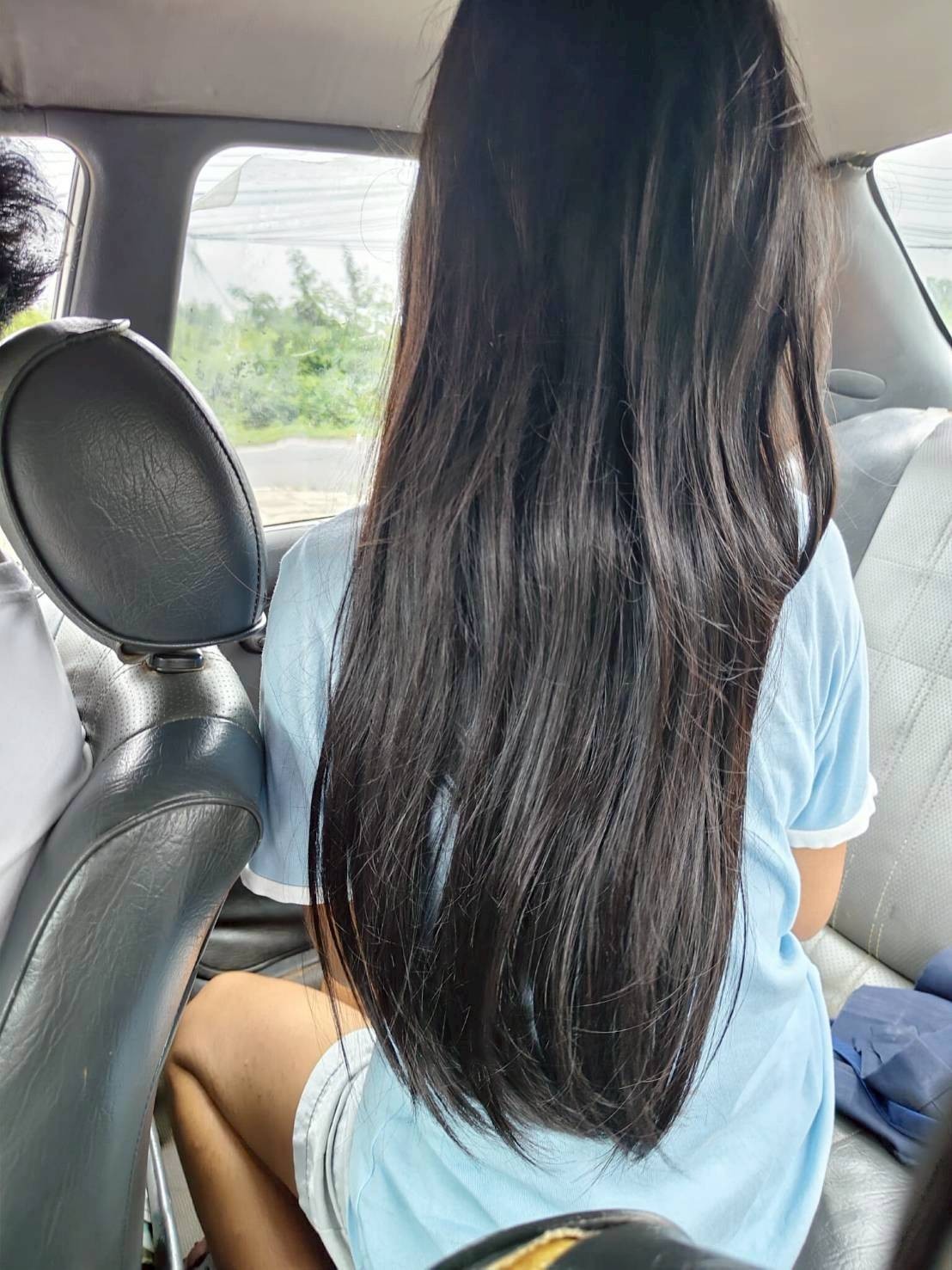 1483 Real Human Hair Ponytail 16” 115g – Soft Straight, Clean Cut