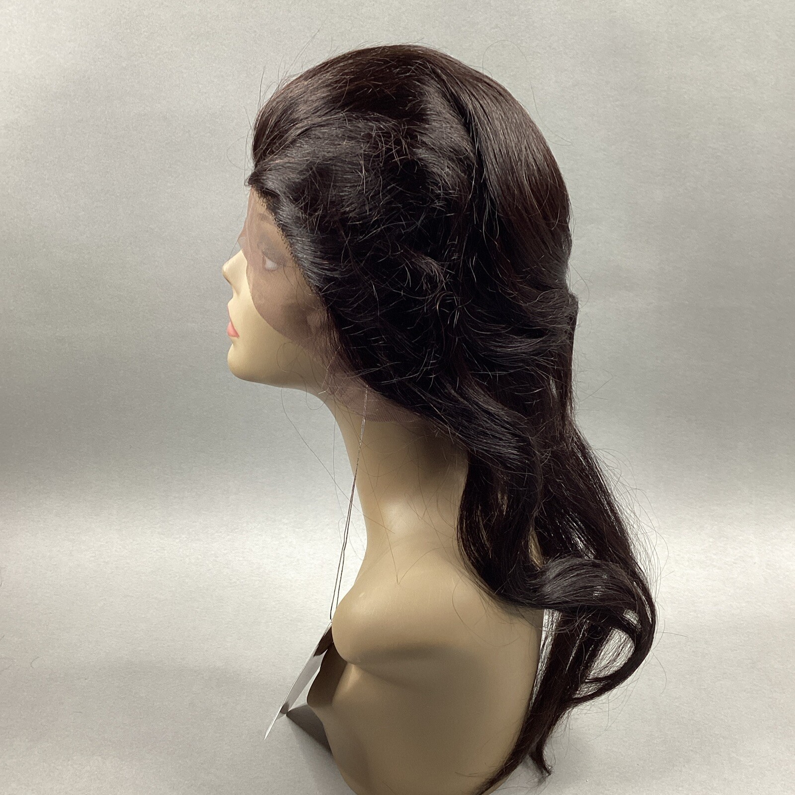 Straight 12” #Natural Black 100% Human Hair 360° Full Cap Lace Frontal
