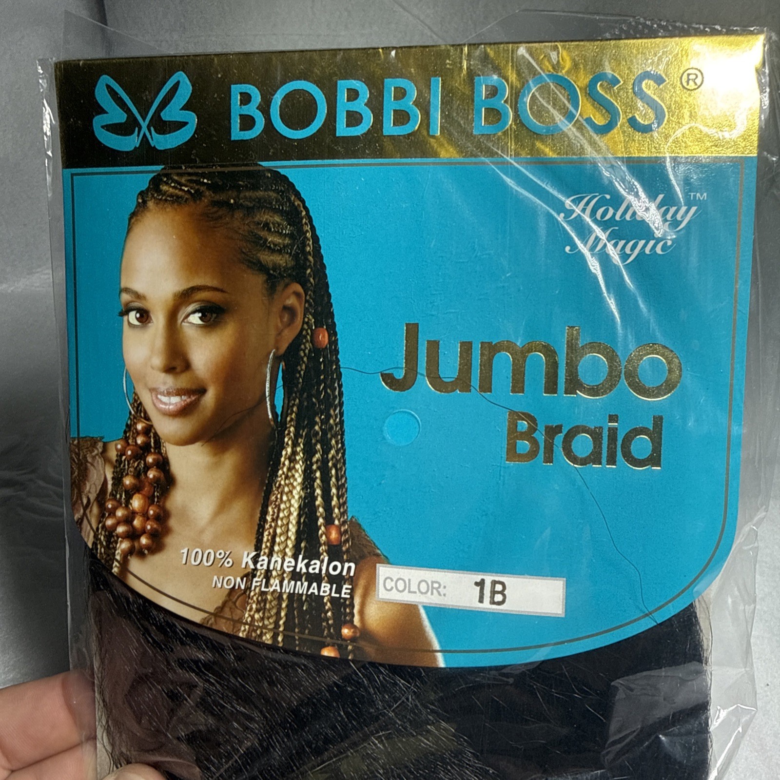 NEW 2 Lot BOBBI BOSS BRAIDING HAIR 100% KANEKALON JUMBO BRAID 99J & 1B Free Ship