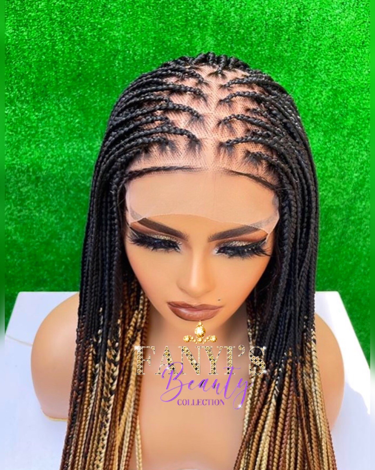 Braided Wig.READY TO SHIP, 6by6 Human Hair Lace Base. 28-30inches.1-3 Days Ship
