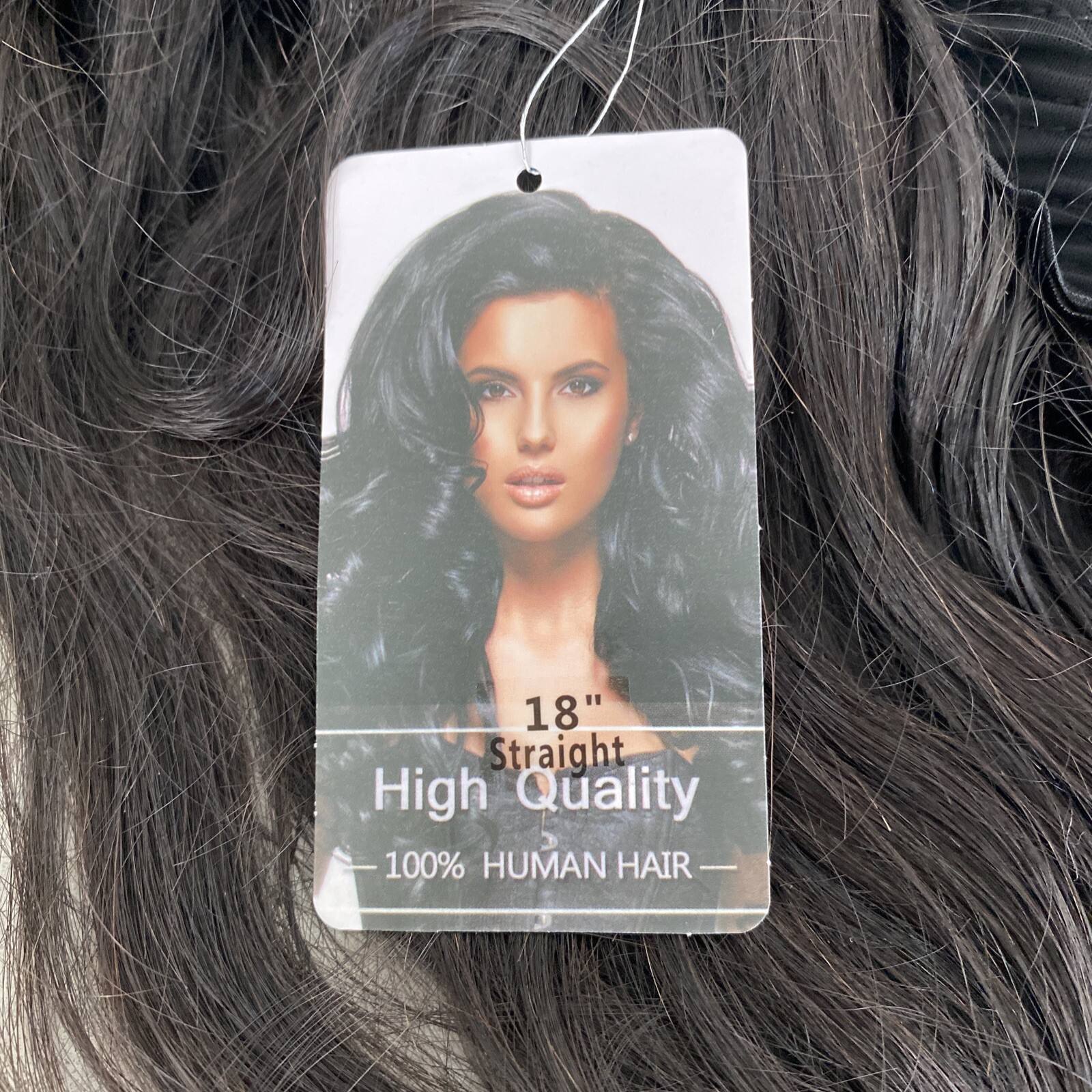 18” 100% High Quality Human Hair Headband Wig Straight | New READ DESC