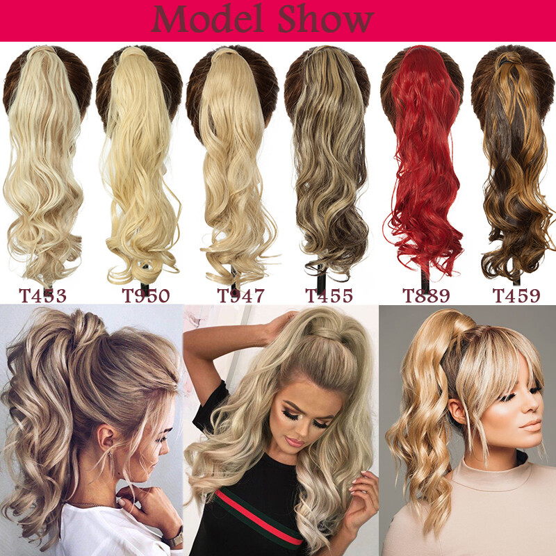 Corn Mega Thick Clip in Ponytail Hair Extension 100% Natural as Human Wave Wavy