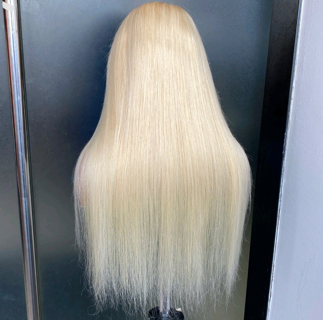 12A 18INCH RAW PERUVIAN HUMAN HAIR 13X4 TRANSPARENT LACE FRONTAL WIG STRAIGHT