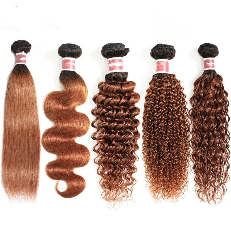1B/30 Ombre Color Brazilian 100% Virgin Human Hair Body Wave 3 Bundles