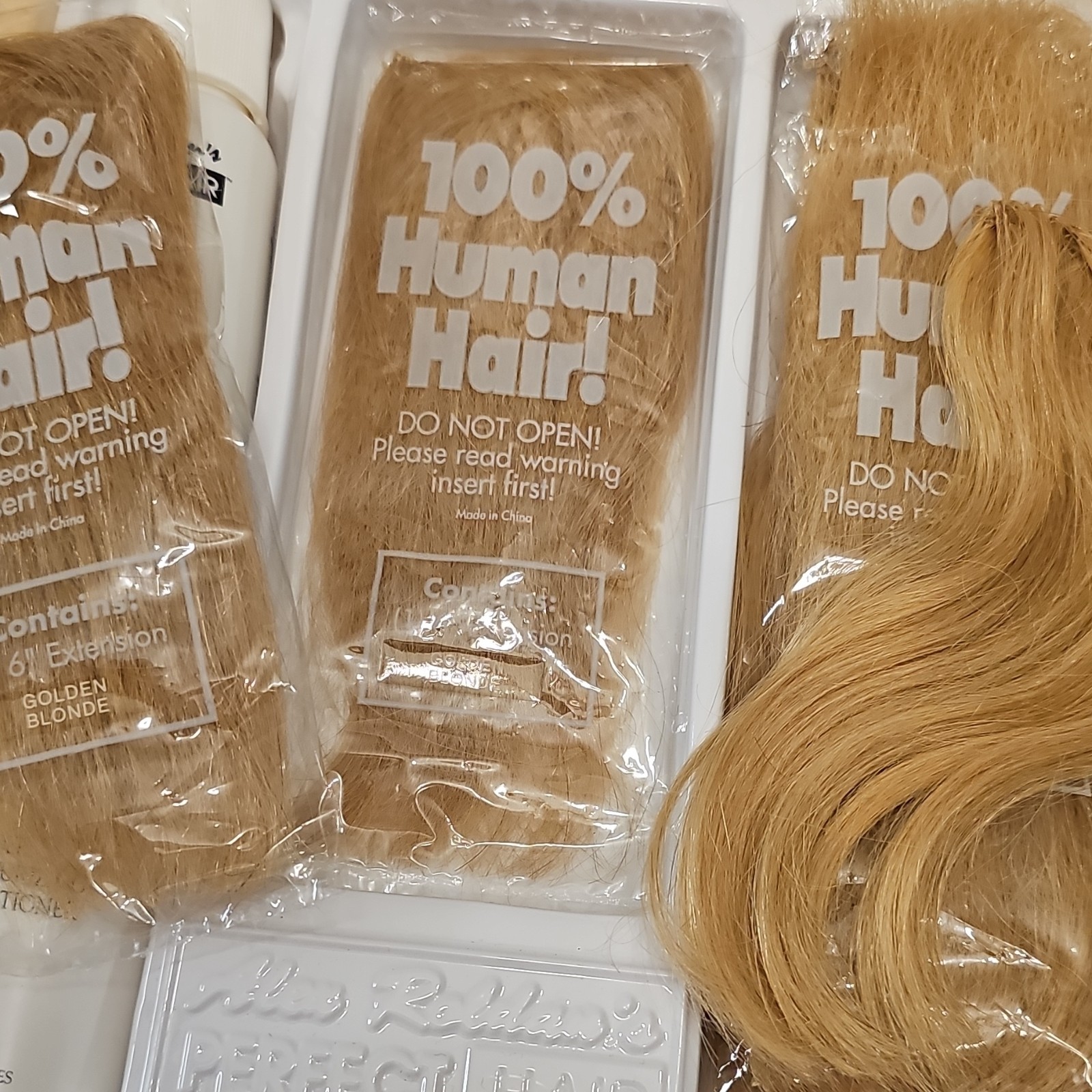 Alex Roldan’s Perfect Hair 100% Human Hair Clip-In Extension Golden Blond 8 in
