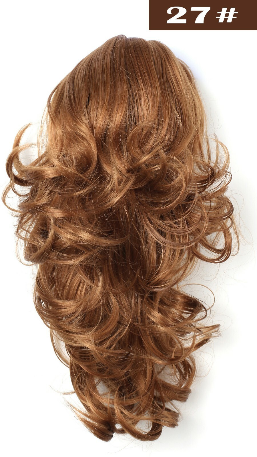 Onedor 15″ Synthetic Fiber Curly Ponytail Hair Extension with Clip-in Jaw Clips