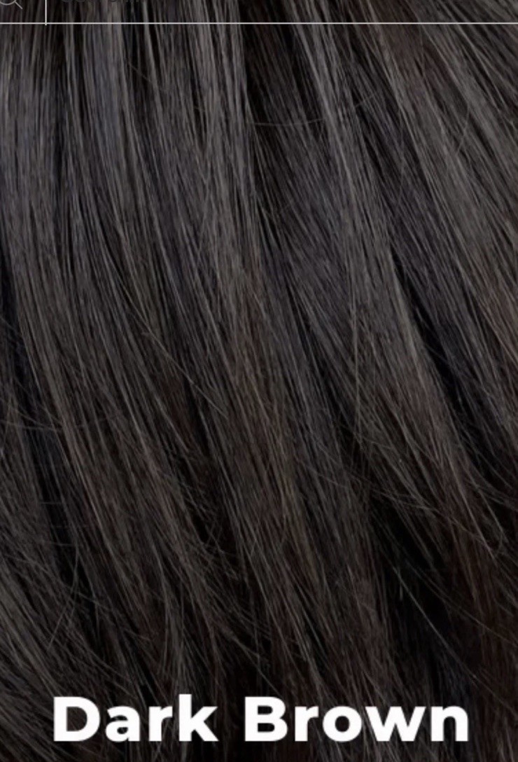Toni Brattin 201 2PC 10IN EXT STRAIGHT HF Clip-in Extensions R6 Dark Brown New