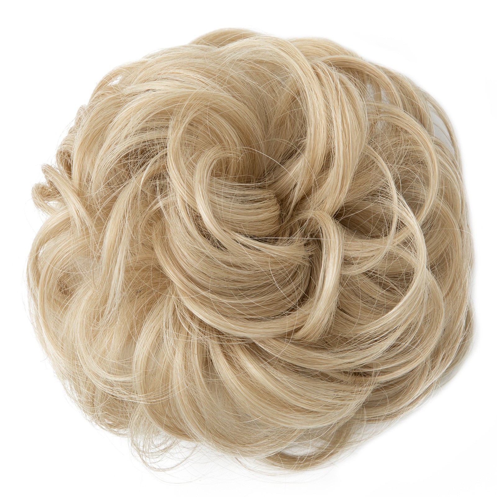 3Pack Temperature Silk Wig Hair Circle Round Head Elastic Fluffy Naturally Curly