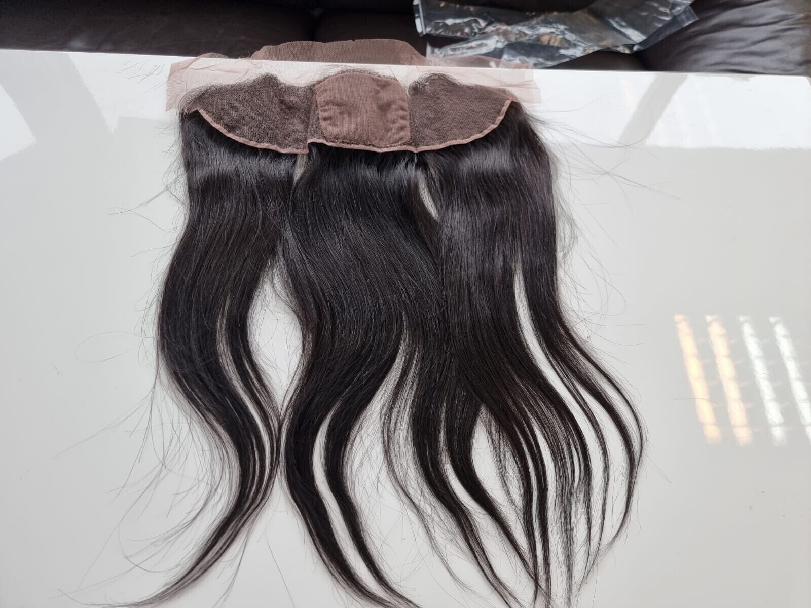 12A 20INCH 13X4 SILK BASE FRONTAL BRAZILIAN VIRGIN HUMAN HAIR STRAIGHT 1B# 90g