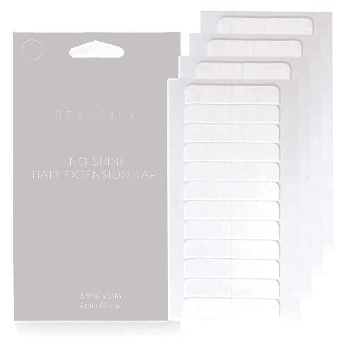 Beautify No Shine Hair Extension Tape Tabs – Double Sided Replacement Tape for
